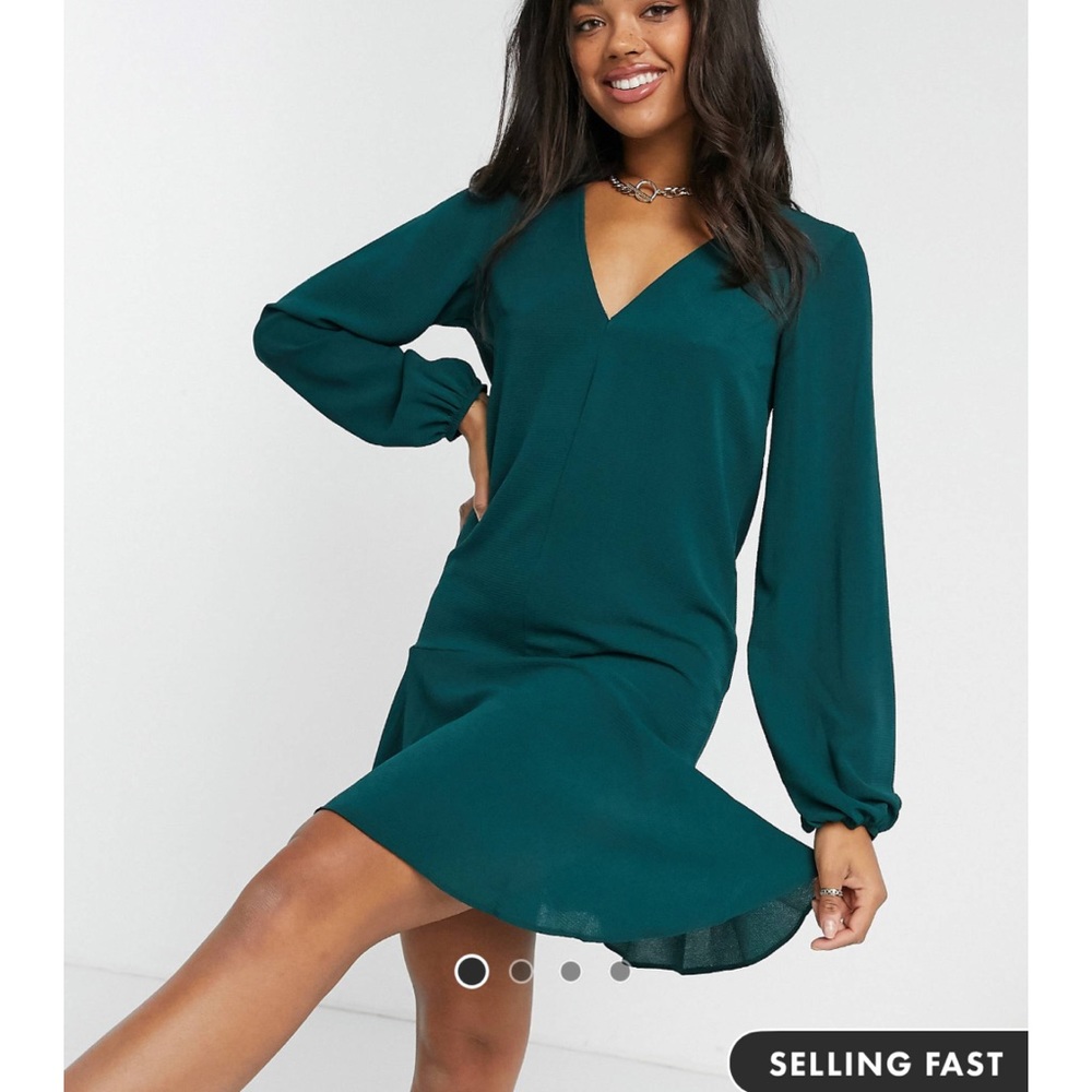 Asos Peplum Hem Dress